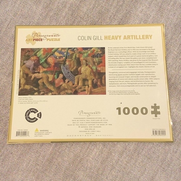 Pomegranate Colin Gill Heavy Artillery 1000 Piece Jigsaw Puzzle New - Picture 2 of 6